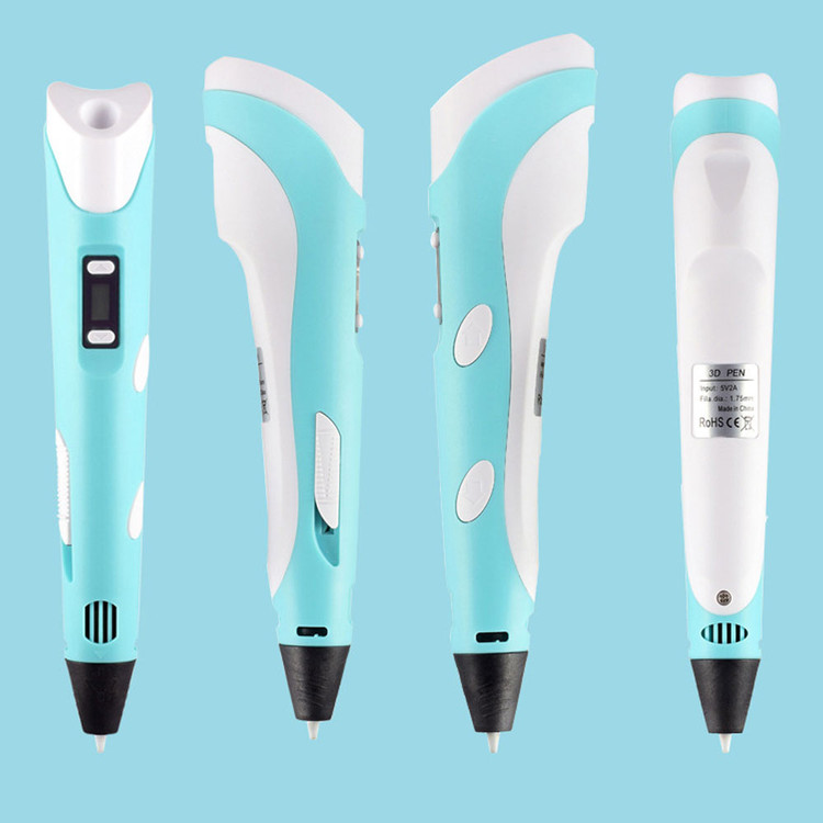 قلم طراحی سهبعدی 3D PEN-2 | همراه با پک فیلامنت 6 رنگ + 3 فیلامنت هدیه