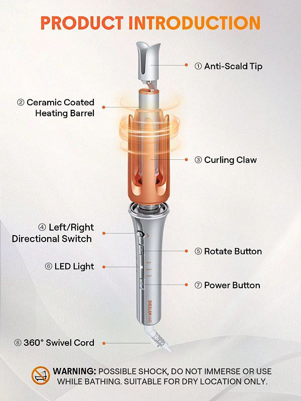 فرکننده مو کرلی شیگلم مدل SHEGLAM HAIR CURLER