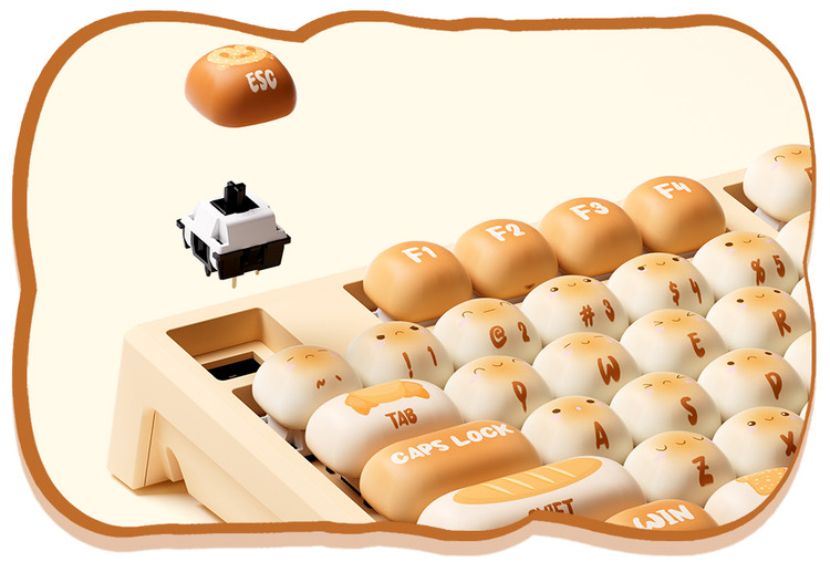 کیبورد مکانیکی MonsGeek MG108B مدل Bun Wonderland
