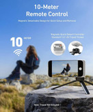 گیره مگنتی گوشی TELESIN Fun Shot C03 با لامپ سلفی LED