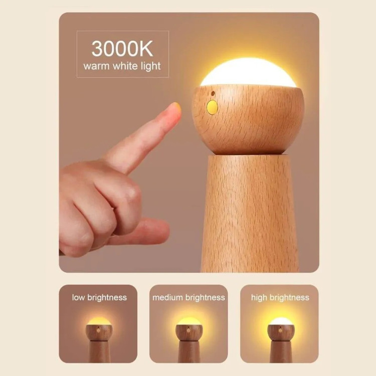 چراغ رومیزی با حسگر صوتی مدل GOOD Voice Activated Sensor Light | چراغ خواب فانتزی قابل حمل و کم مصرف