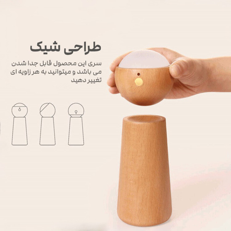 چراغ رومیزی با حسگر صوتی مدل GOOD Voice Activated Sensor Light | چراغ خواب فانتزی قابل حمل و کم مصرف