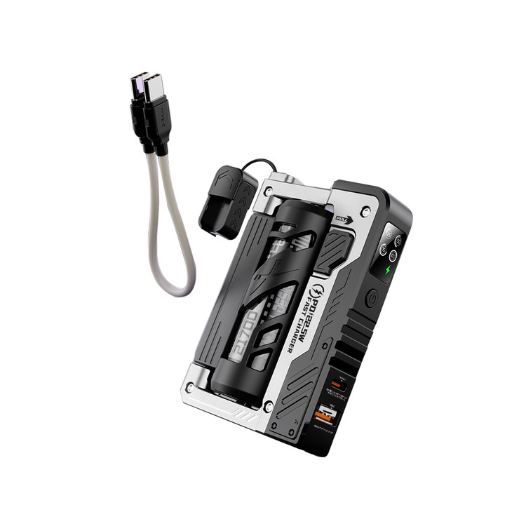پاوربانک خشابی VIEREX مدل PL-01 ظرفیت 5000mAh با شارژ سریع 22.5 وات و باتری قابل تعویض