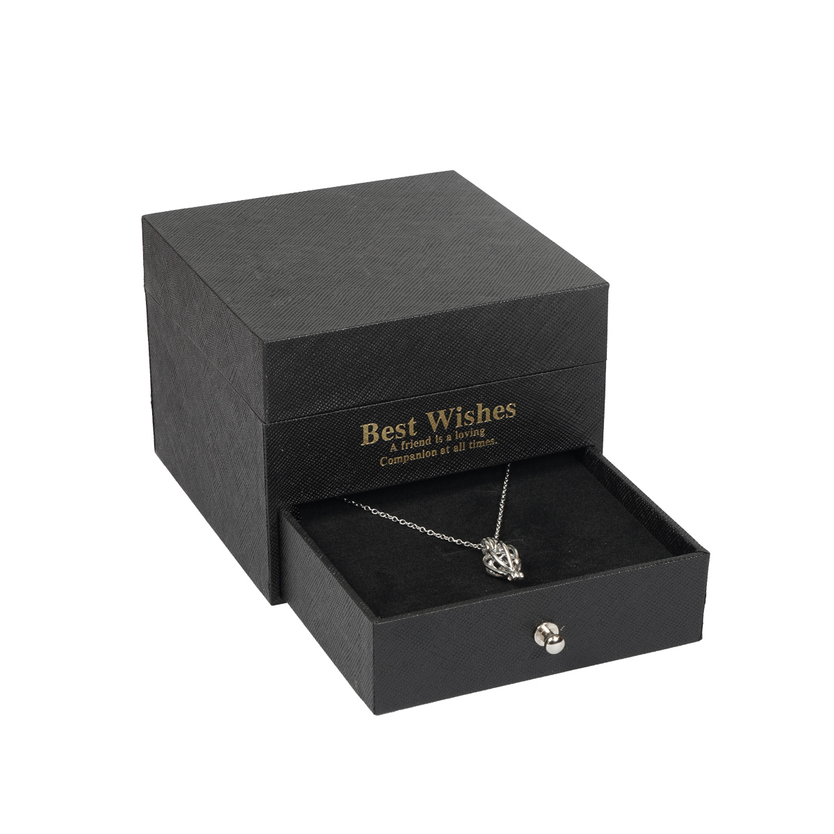 باکس گل سورپرایزی با گردنبند مروارید عشق مدل S