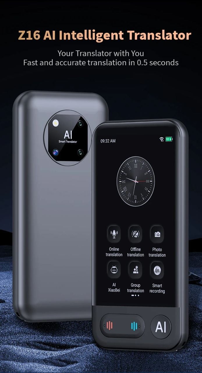 مترجم هوش مصنوعی مدل Z16 – ترجمه سریع، دقیق و همه‌جانبه