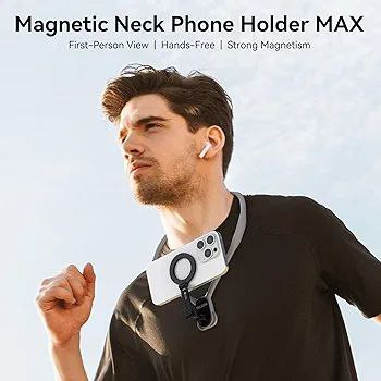 هولدر گردنی TELESIN مدل 002 | مگنت قوی، سیلیکونی و مناسب تولید محتوا