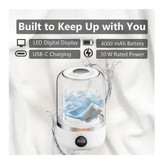 مینی واش قابل حمل Porodo مدل 102L | شستوشوی شارژی لباسهای کوچک و حساس