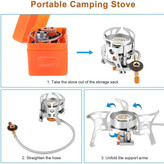 اجاق گاز مسافرتی خرچنگی با فندک اتومات و کاور حمل