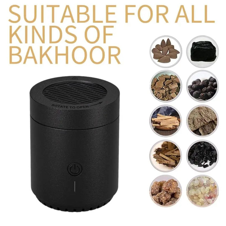 بخورسوز شارژی مدل BK-108 | بخورسوز هوشمند قابل حمل با باتری داخلی
