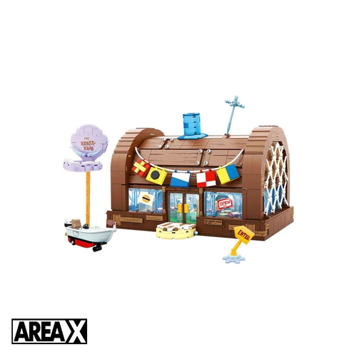 لگوی باب اسفنجی – رستوران آقای خرچنگ برند AREA-X