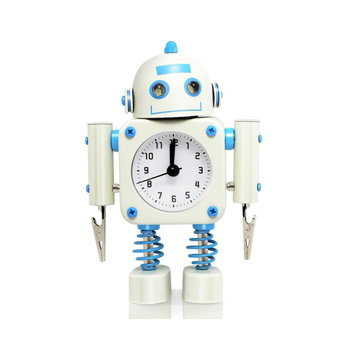 ساعت رومیزی زنگ دار طرح ربات