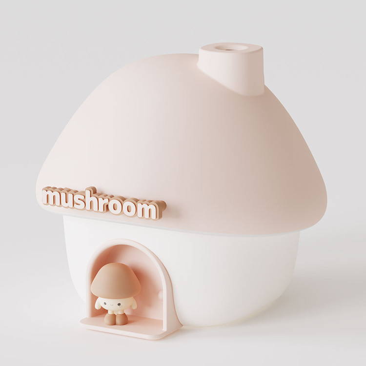 دستگاه بخور سرد شارژی و چراغ خواب اتمسفر مدل Mushroom